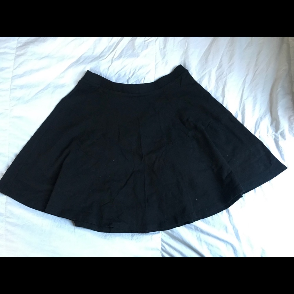 black cotton skirt